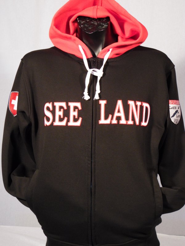 Seeland Jacke schwarz/rot